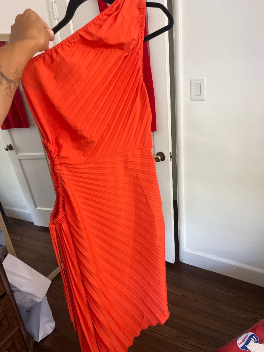 Long flowy dress side cut out